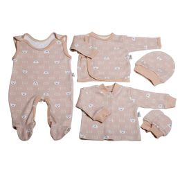 Komplekt vastsündinule 5-e osaline "Bear glamour beige"