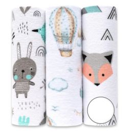 Flanellist lapid komplektid 3tk "Bunny"