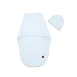Beebi mähkimiskott "Leo" interlock soft baby blue