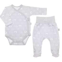 Beebiriided 2 osaline "Bear glamour grey" 