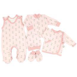 Komplekt vastsündinule 5-e osaline "Fox pink"