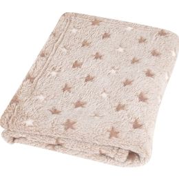 Lastetekk pleed  "Stars" 100x75cm beež