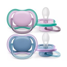 Lutt AVENT "Ultra Air" ortodontinis 6-18 m 2vnt  violet