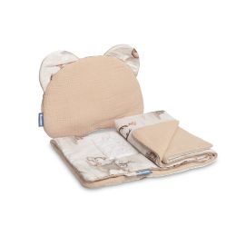 Komplektas kūdikiui "Natural lilia" pledas 56x76 cm ir pagalvė 36x28 cm 