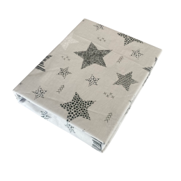 Kummiga voodilina "Galaxy grey" 60x120 - puuvil