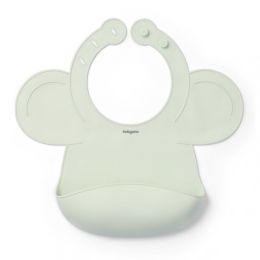 Minkštas silikoninis seilinukas kūdikiui su reguliuojamu užsegimu