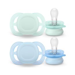 Čiulptukai kūdikiams AVENT "Ultra Soft" ortodontiniai 0-6 m 2vnt (jautriai odai)