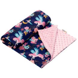 Beebitekk 100x75cm "Magic unicorns" roosa