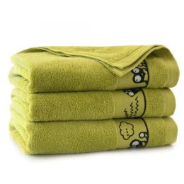 Rätik (Egiptuse puuvill)  "Monsters" 130X70 cm limon