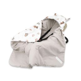 Pledas vokelis automobilinei kėdutei "Forest family beige" 