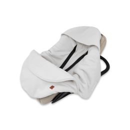 Pledas - vokelis automobilinei kėdutei "Blush teddy beige" 90x90 cm 