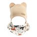 Beebi müts ja sall  "Love" - Beige bears