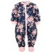 Beebi tudukombe - romper  "Navy flora" 