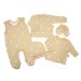 Komplekt vastsündinule 5-e osaline "Bear glamour beige"