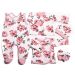 Komplekt vastsündinule 5-e osaline "Roses" roosa